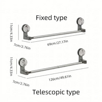 Rotating Retractable Suction Hook Bathroom Hanger Organiser