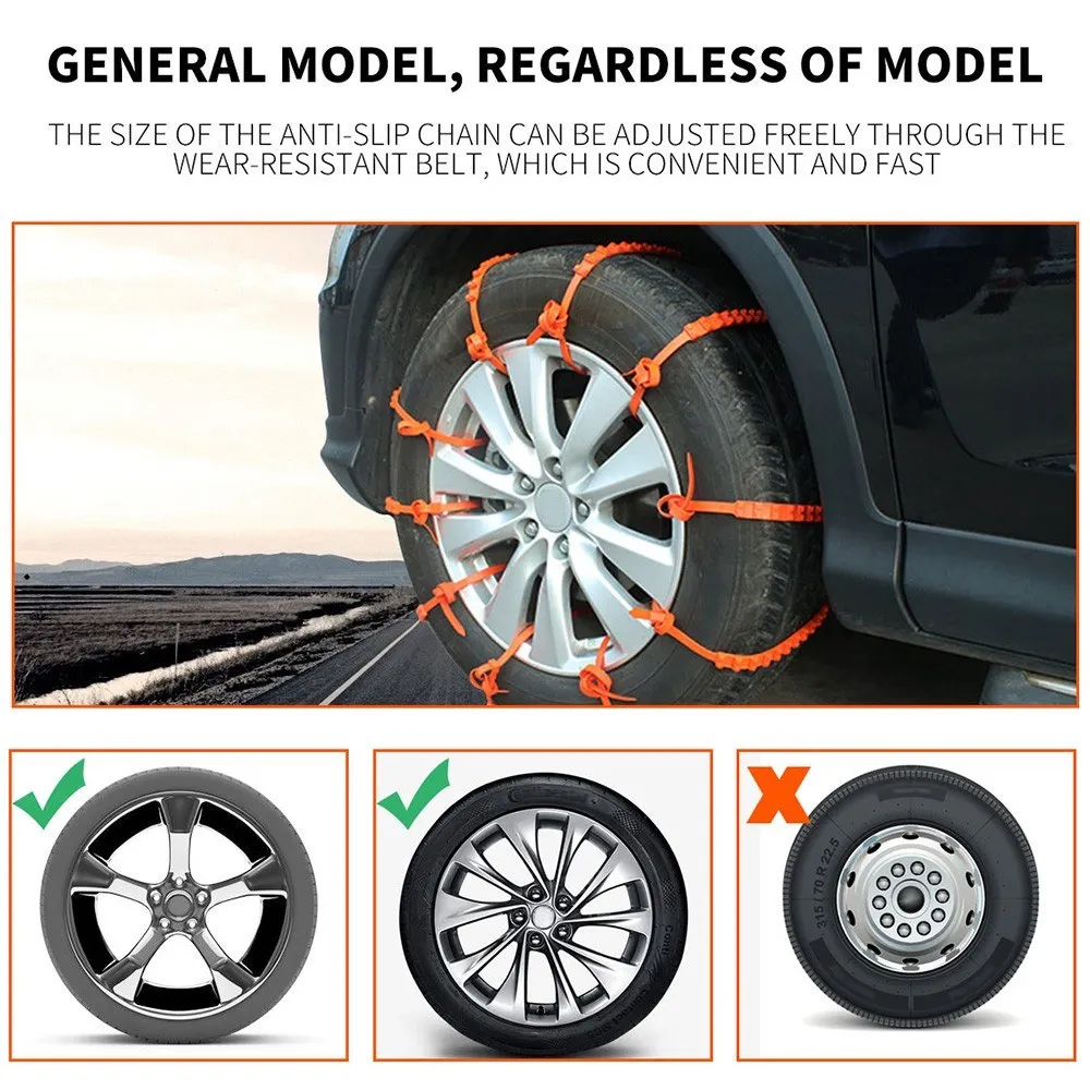 10 Pieces Car Tire Anti-Slip