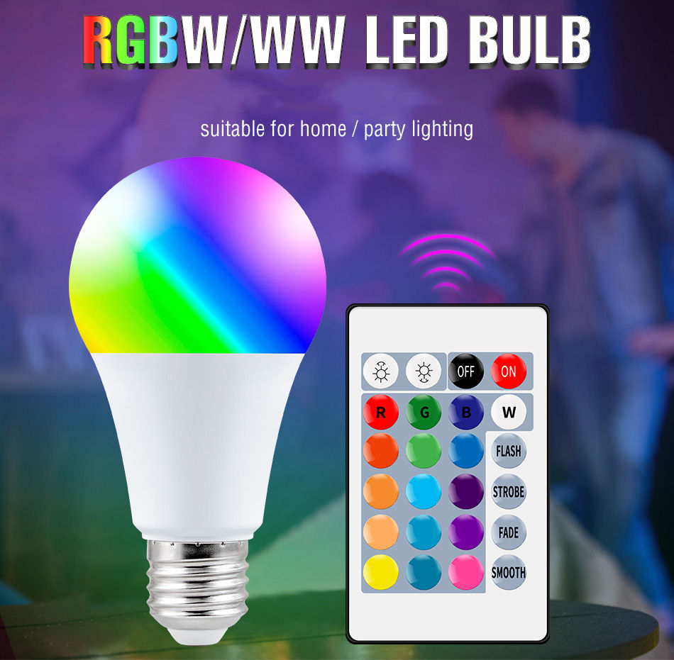 Color Changing RGB LED Bulb Lamp Light