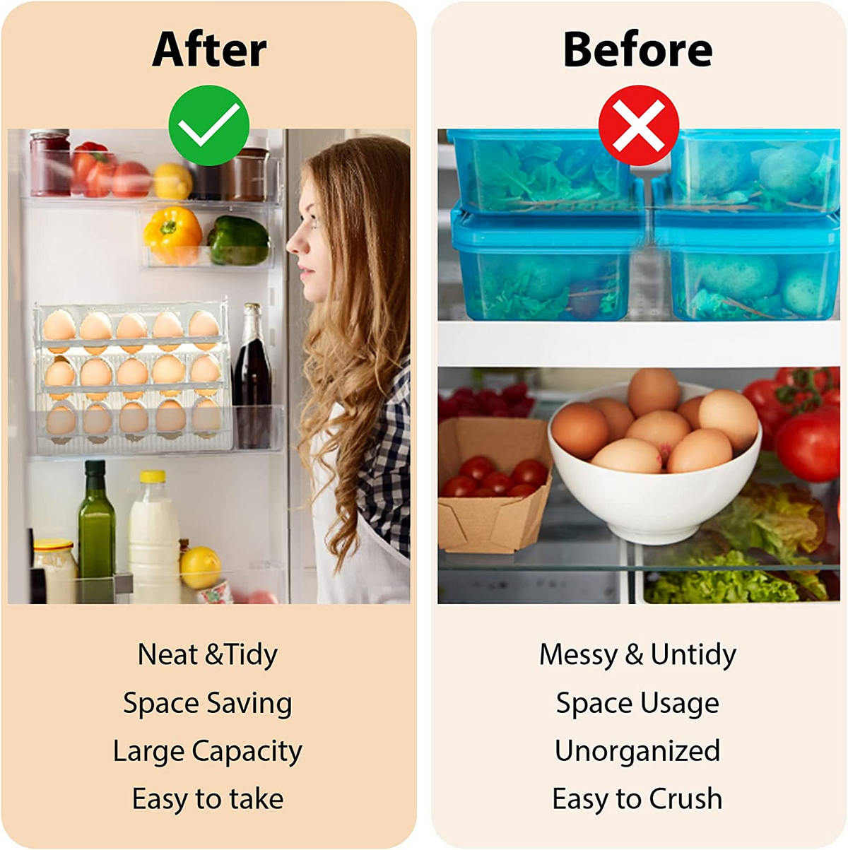 3-Layer Refrigerator Egg Holder
