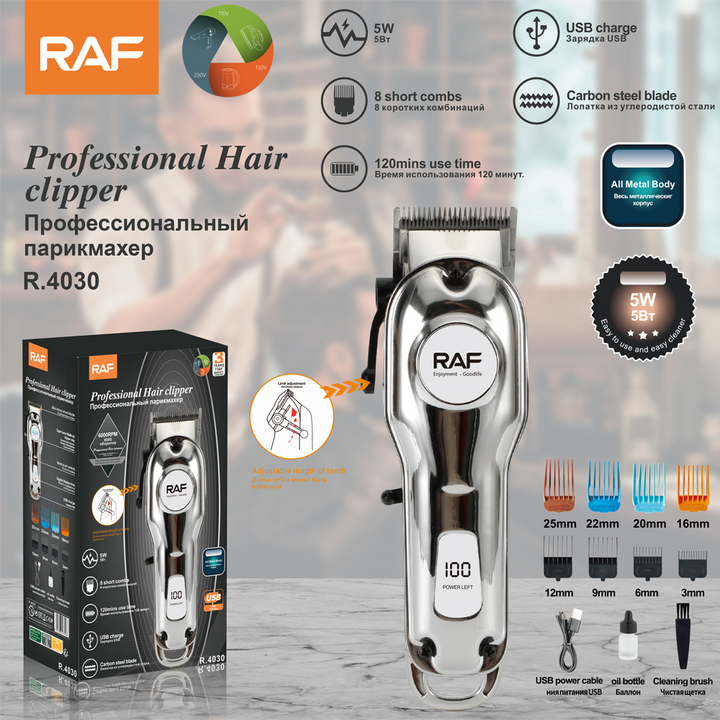 RAF Hair Trimmer High Grade Electric R4030