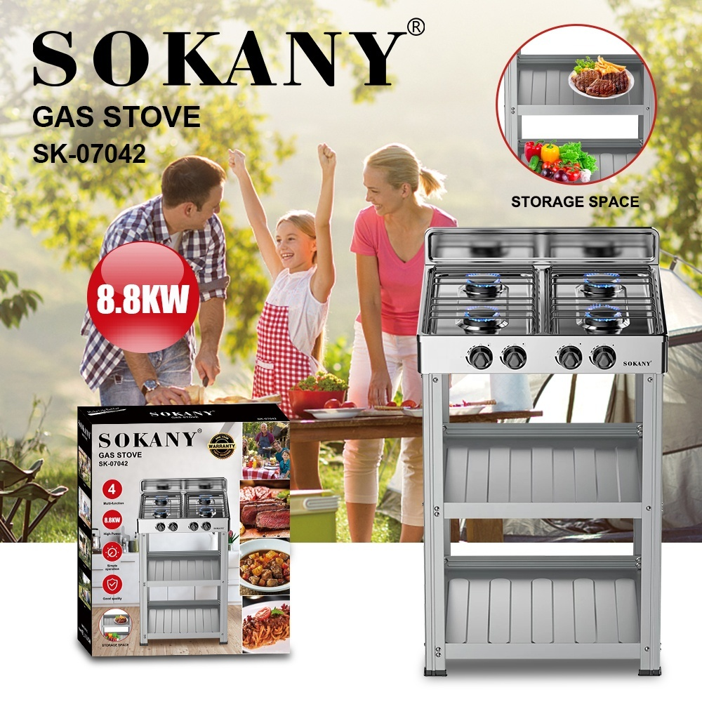 Sokany 4-Burner Gas Stove