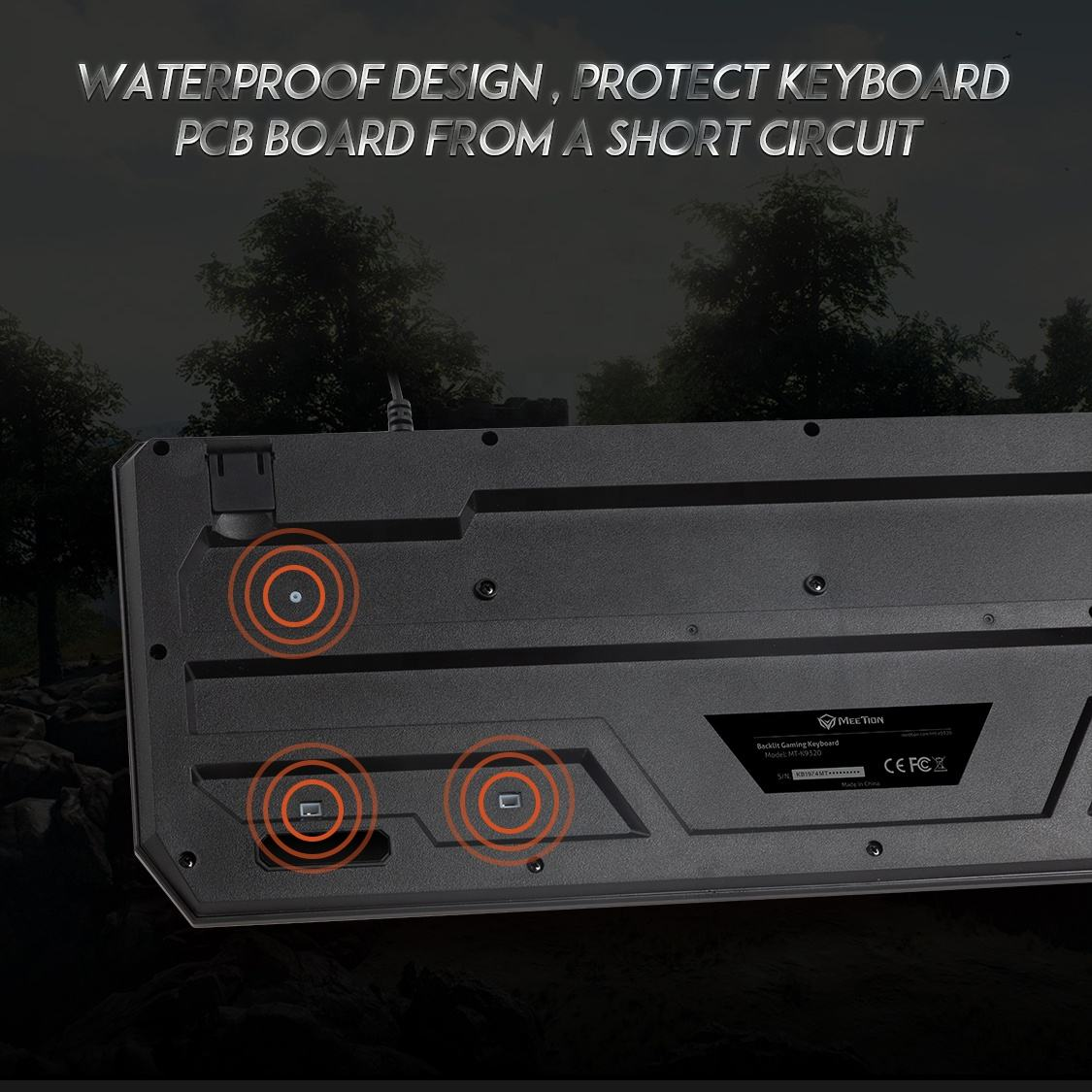 MEETION Wired RGB Gaming Keyboard MT-K9320