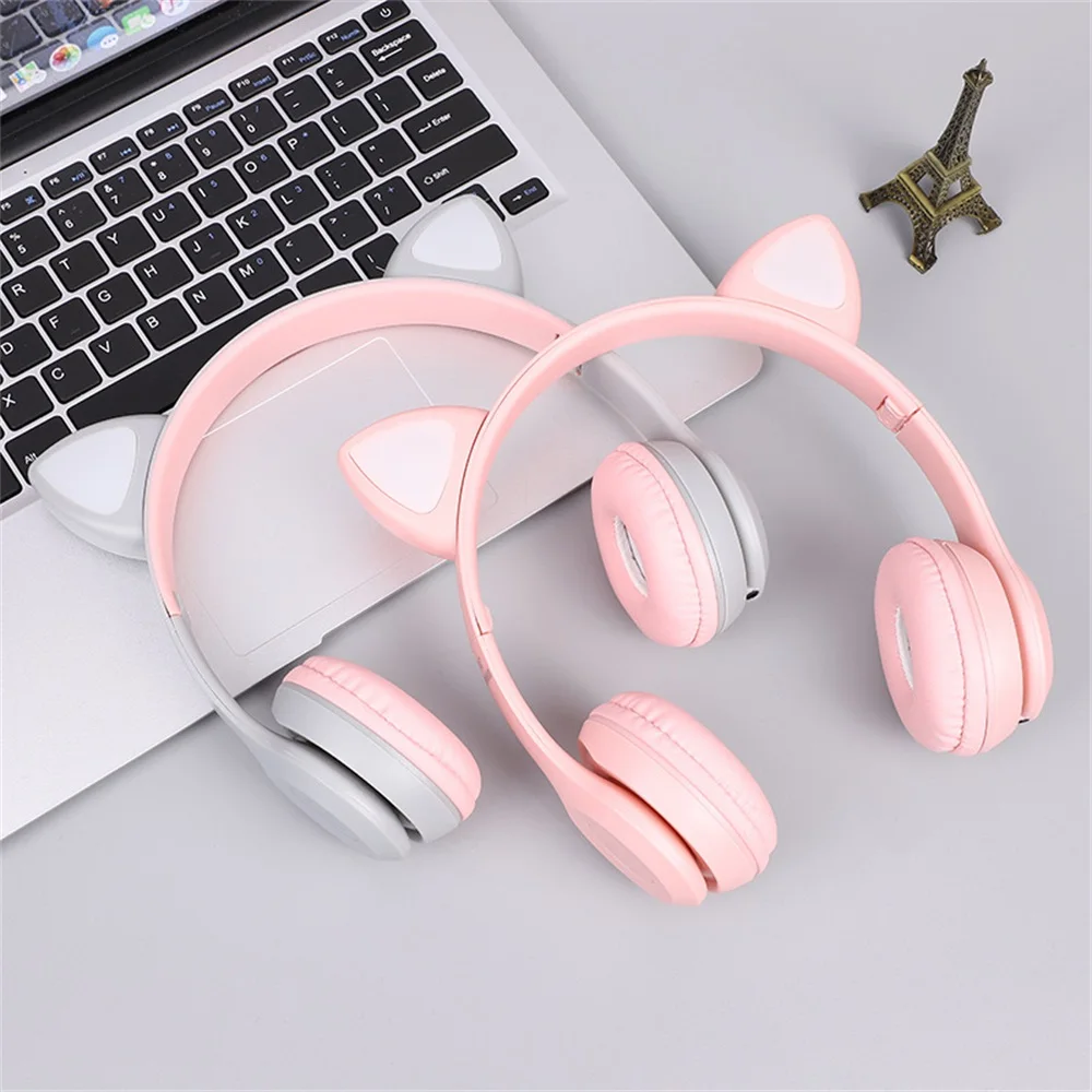 Cat Ears Bluetooth Headphone With Mic
