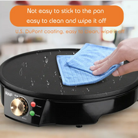1200W Mini Aluminum Crepe Maker Pan Commercial Pancake Pan Cake Electric Crepe Maker R528