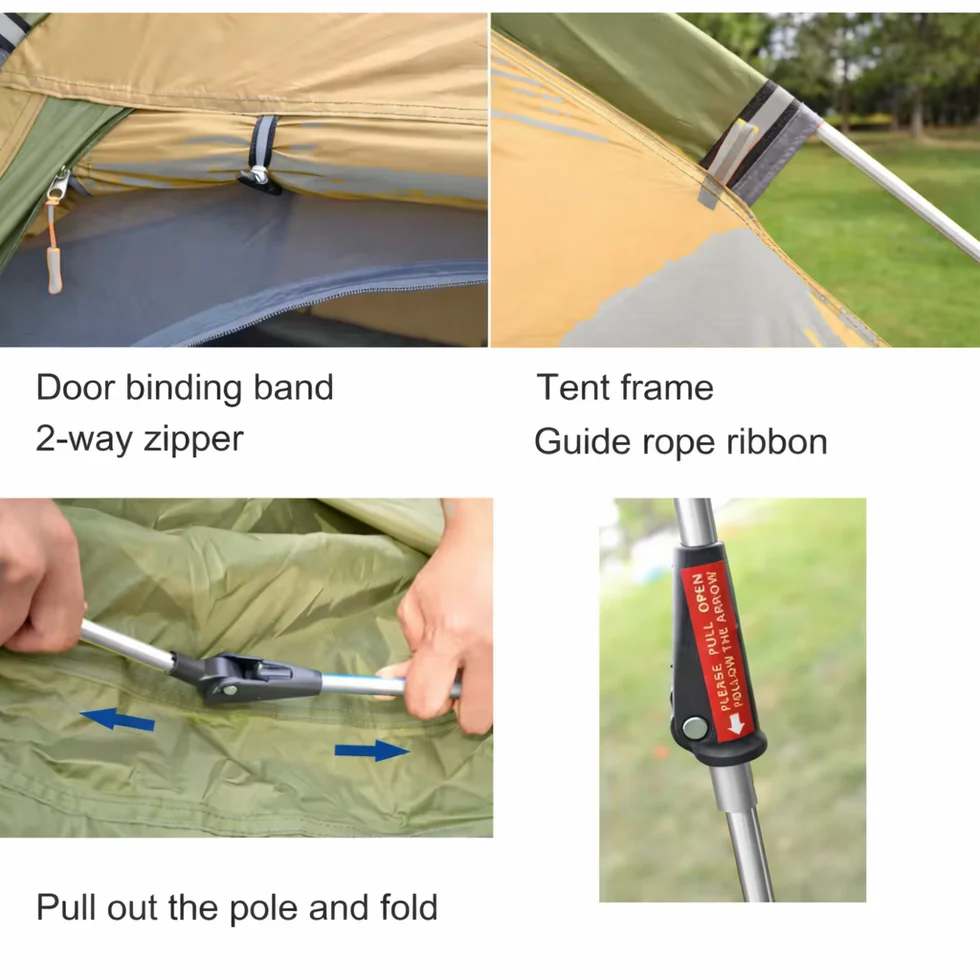 Instant 2–3 Person Camping Tent