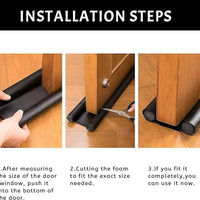 Waterproof Seal Strip Draught Excluder Stopper Door Bottom Guard Double