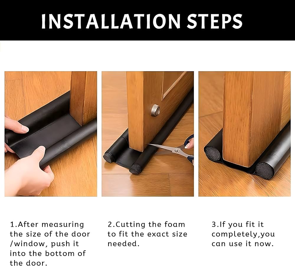 Double Door Draft Stopper