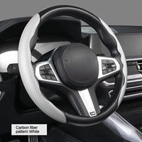 Car carbon fiber steering wheel cover non slip