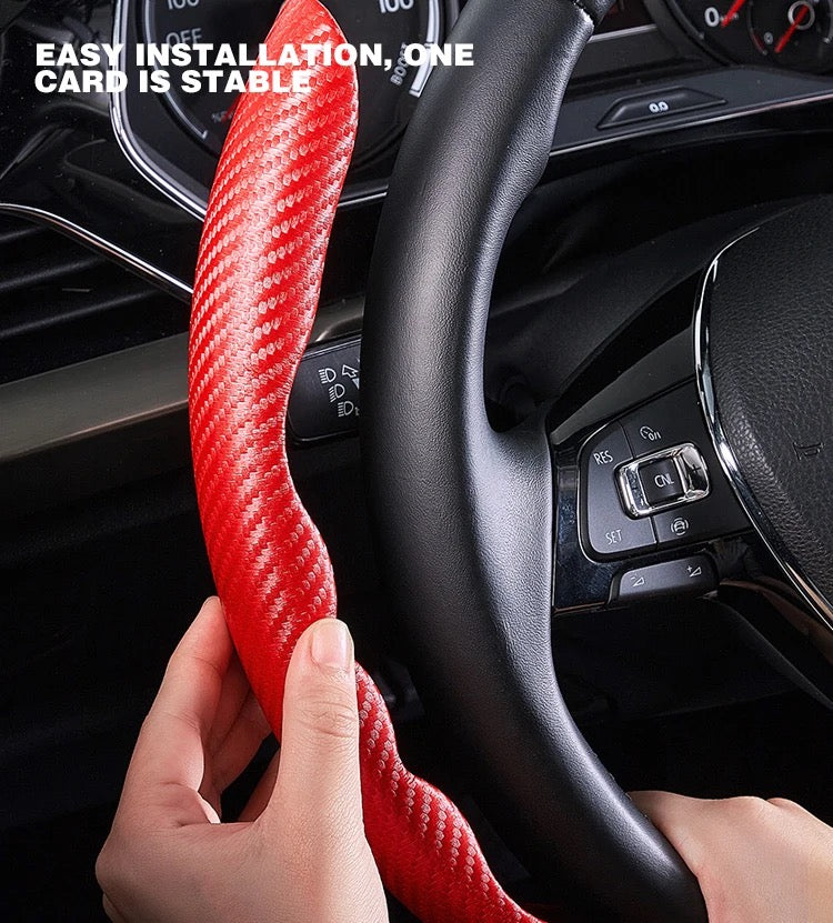 Carbon Fiber Steering Wheel Cover