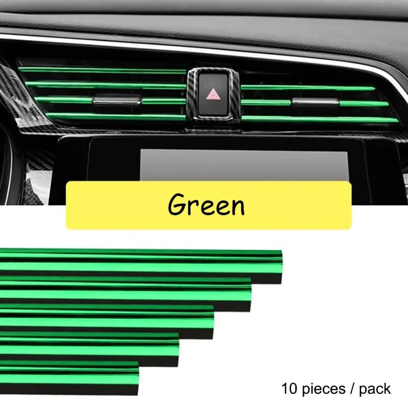10-Piece Car AC Vent Decoration Strips