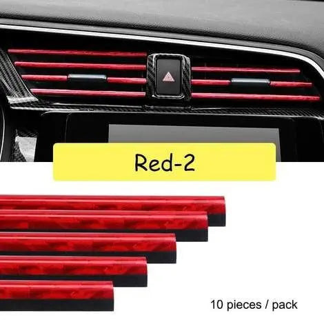 10-Piece Car AC Vent Decoration Strips