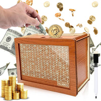 Wood Money Saving Box