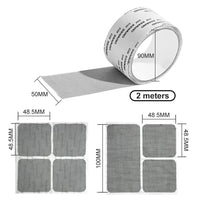 Window Screen Mosquito Net Repair Tape Strong Self Adhesive Fiberglass Patch Covering Mesh