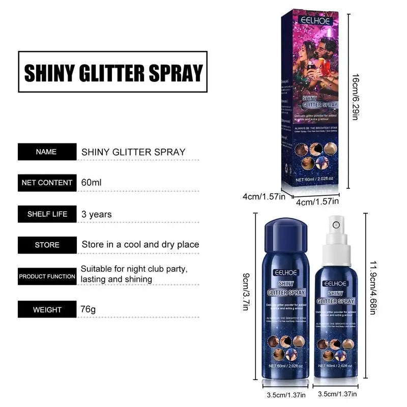 Body & Hair Glitter Spray
