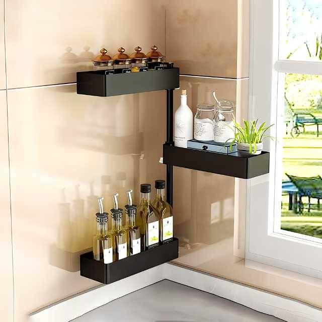 3-Tier Rotating Kitchen Rack