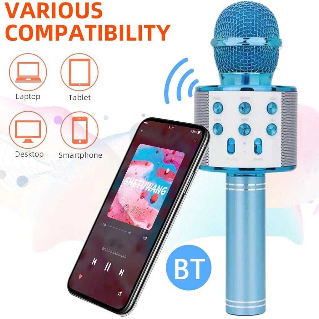 WS858 Bluetooth Karaoke Microphone