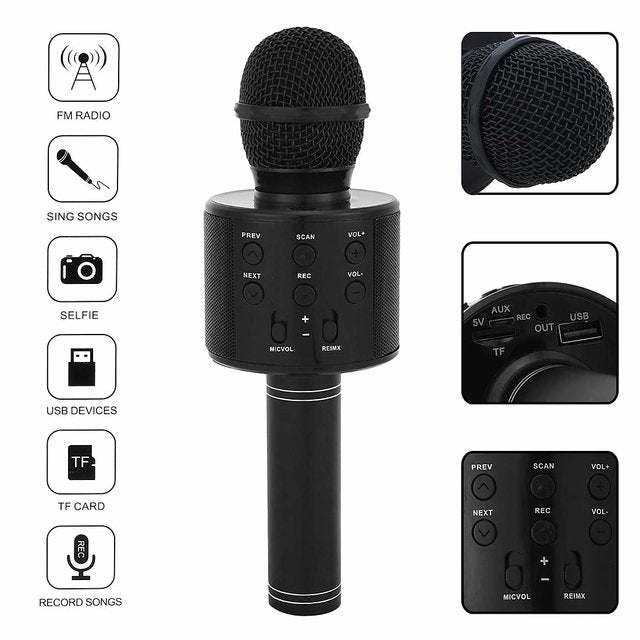 WS858 Bluetooth Karaoke Microphone