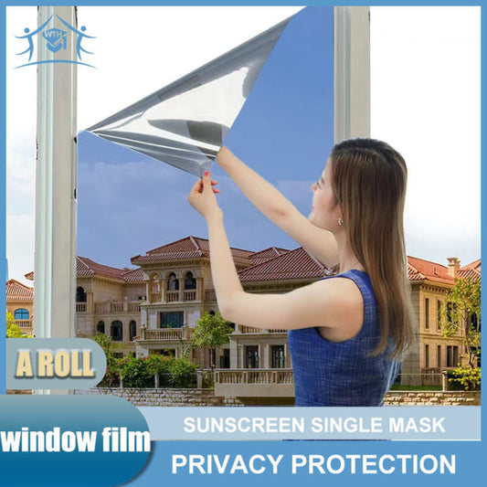 Privacy Window Film Glass Roll Film Sunscreen Glass Sticker Self Adhesive Heat Control 90x100cm Or 50x300cm