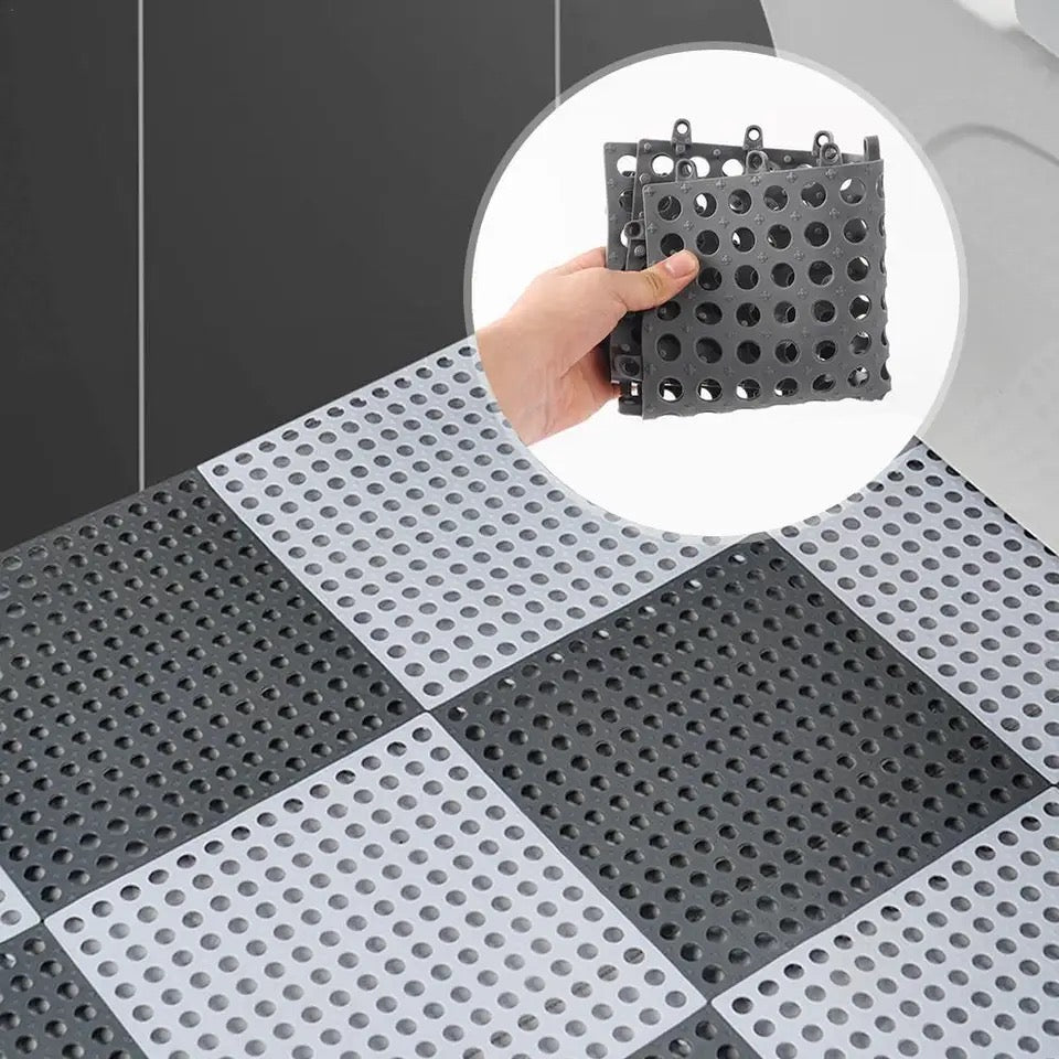 Bathroom Mat – Non-Slip Interlocking Drainage Tile
