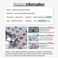 Bathroom Mat – Non-Slip Interlocking Drainage Tile