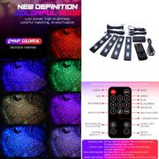 4-Piece RGB Crystal LED Lights
