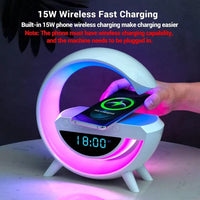 15W Lamp Speaker & Wireless Charger 1500mAh Rechargeable BT3401