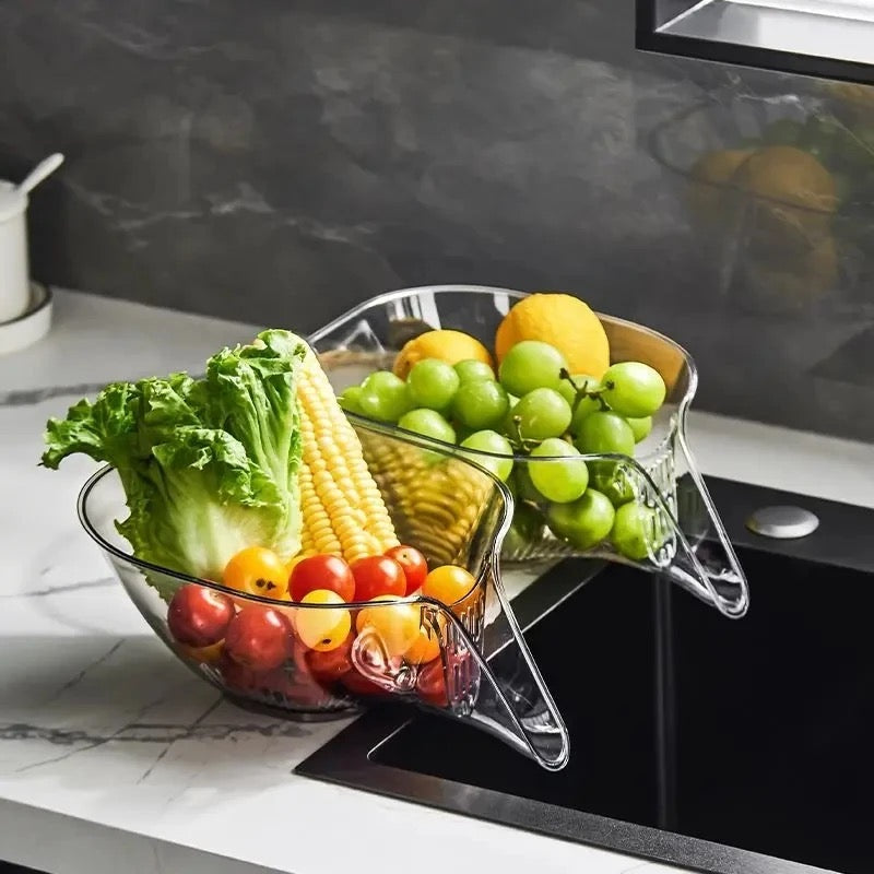 Vegetable Washing & Drain Basket