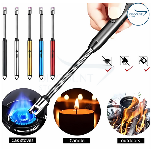 Rechargeable  Electric Lighter, Windproof, Flexible Neck
