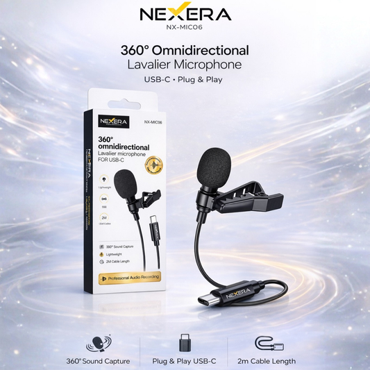 Nexera omnidirectional Lavalier microphone