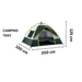 Camping tent Portable 2–3 Person – Waterproof Double Door & Windows