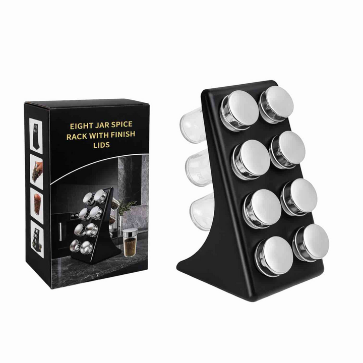 8-Jar Spice Rack Set