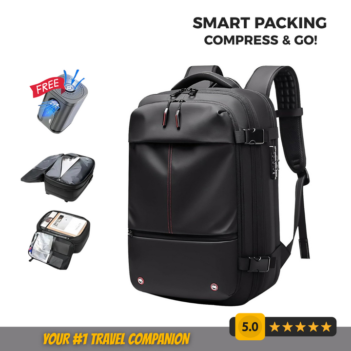 Vacuum Compression Travel Backpack