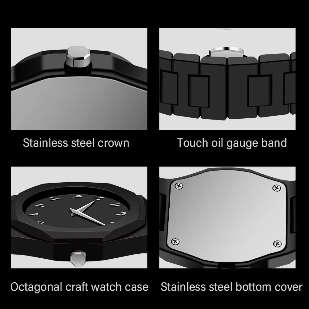 Black Arabic Dial Watch