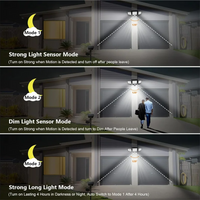 Solar Garden Wall Lights 108 LED 2 Head Motion Sensing Technology
