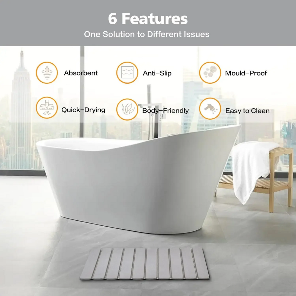 Foldable Stone Drying Mat
