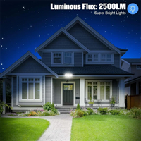 Solar Garden Wall Lights 108 LED 2 Head Motion Sensing Technology