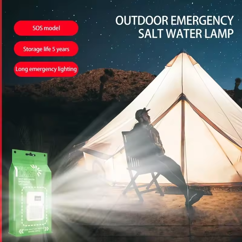 Portable Salt Water LED Lamp