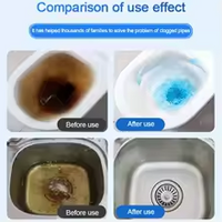 Powerful Drain Cleaner Powder – Sink & Toilet Unblocker, Pipe Dredging Agent, Odor Eliminator for Kitchen & Bathroom