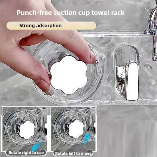 Suction Cup Hook Rack