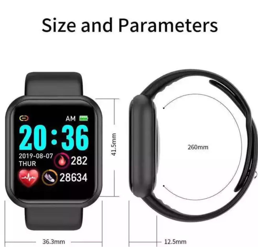 D20 Bluetooth Smart Watch & Fitness Tracker