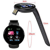 D18 Smart Watch Touch Screen, Heart Rate, Blood Oxygen, Blood Pressure, Compatible with Android and iOS