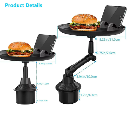Adjustable Car Tray & Phone Holder