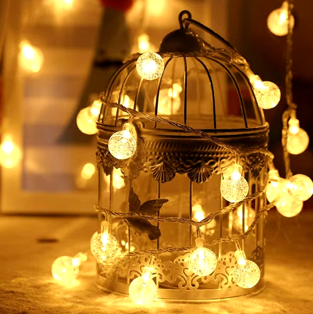 50-LED Solar String Lights