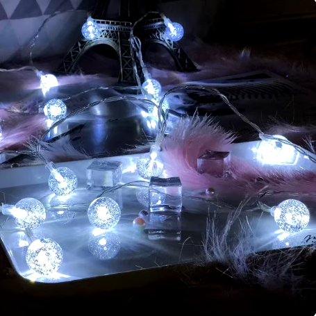 50-LED Solar String Lights