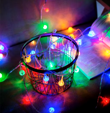50-LED Solar String Lights