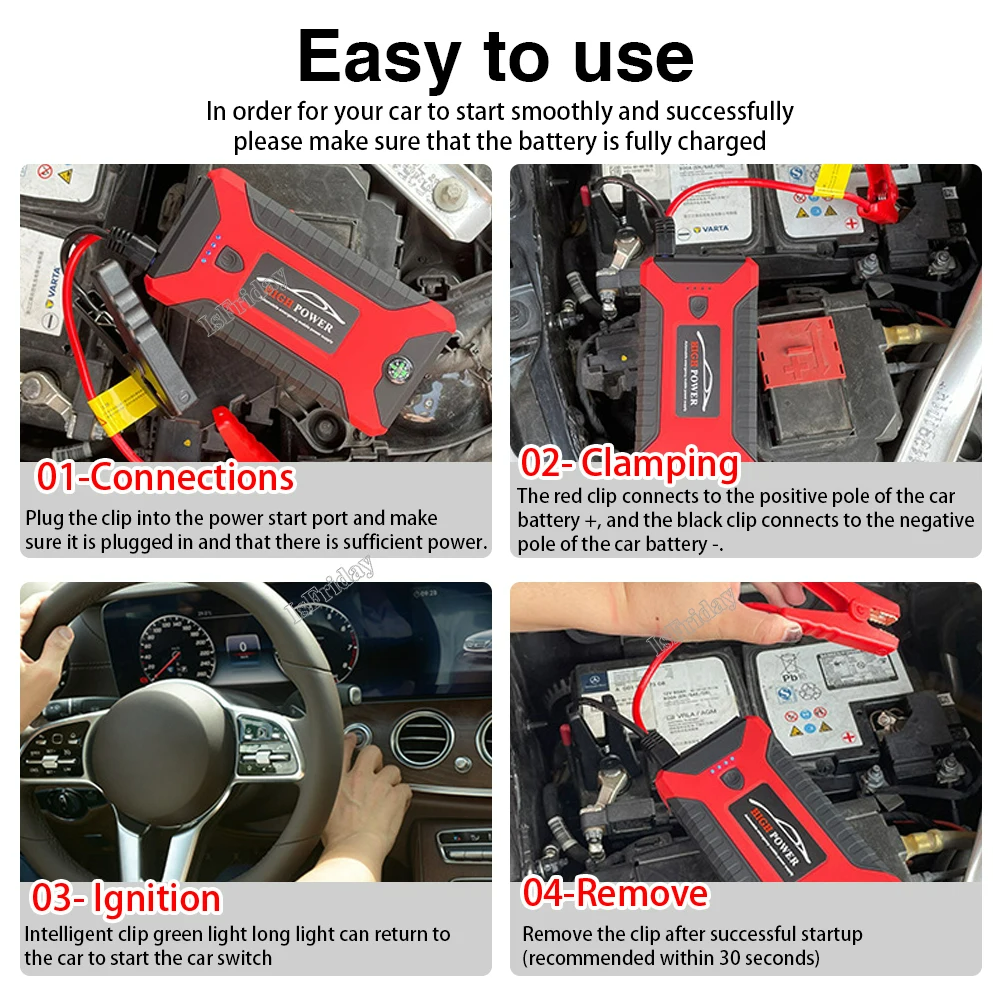 Portable Car Jump Starter Power Bank