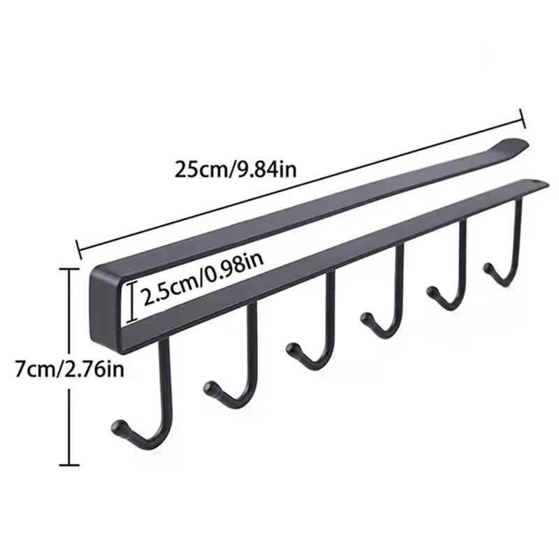 6-Hook Stainless Steel Organizer