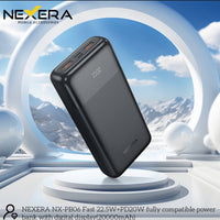 Nexera Powerbank 20000MAH 22.5W FASTCHARGE NX-PB06