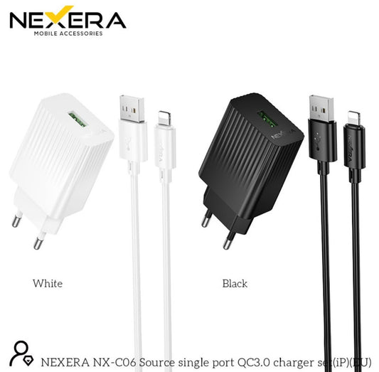 NEXERA 18W Fast Charger Adapter With Cable